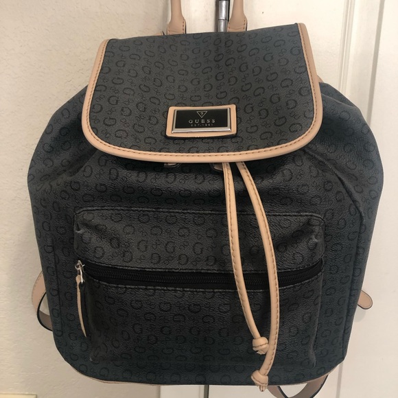 guess monogram backpack
